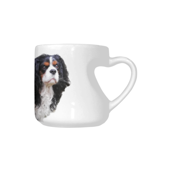 Cavalier King Charles Heart Mug Heart-shaped Mug (10.3 OZ) - Image 3