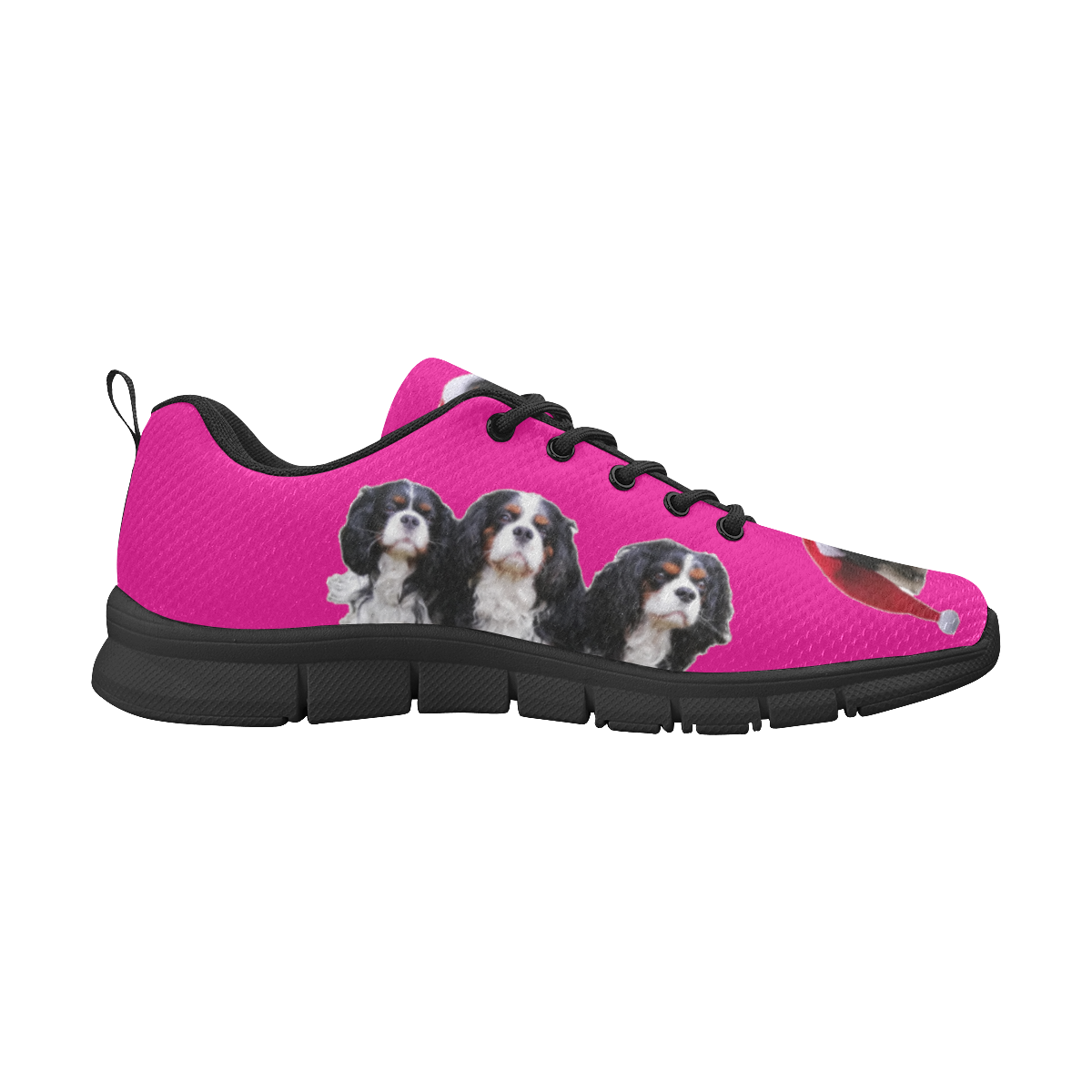 Women's Christmas Shoe Pink Breathable Sneakers (Large Size) - Image 6