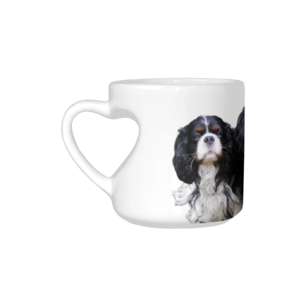 Cavalier King Charles Heart Mug Heart-shaped Mug (10.3 OZ) - Image 4