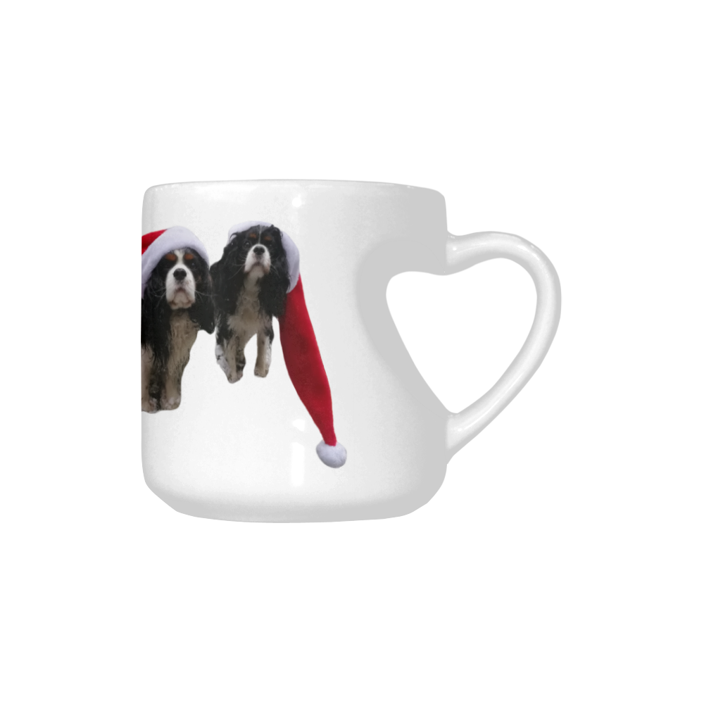 Cavalier King Charles Christmas Mug Heart-shaped (10.3 OZ) - Image 3