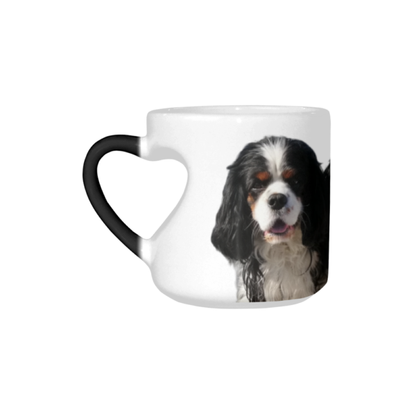 Cavalier King Charles Mug Heart-shaped Morphing Mug - Image 4