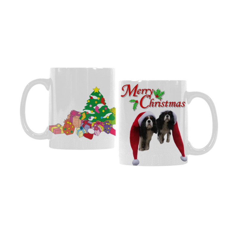 Christmas Mug TriColour Cavalier King Charles Classical White Mug (11 OZ)