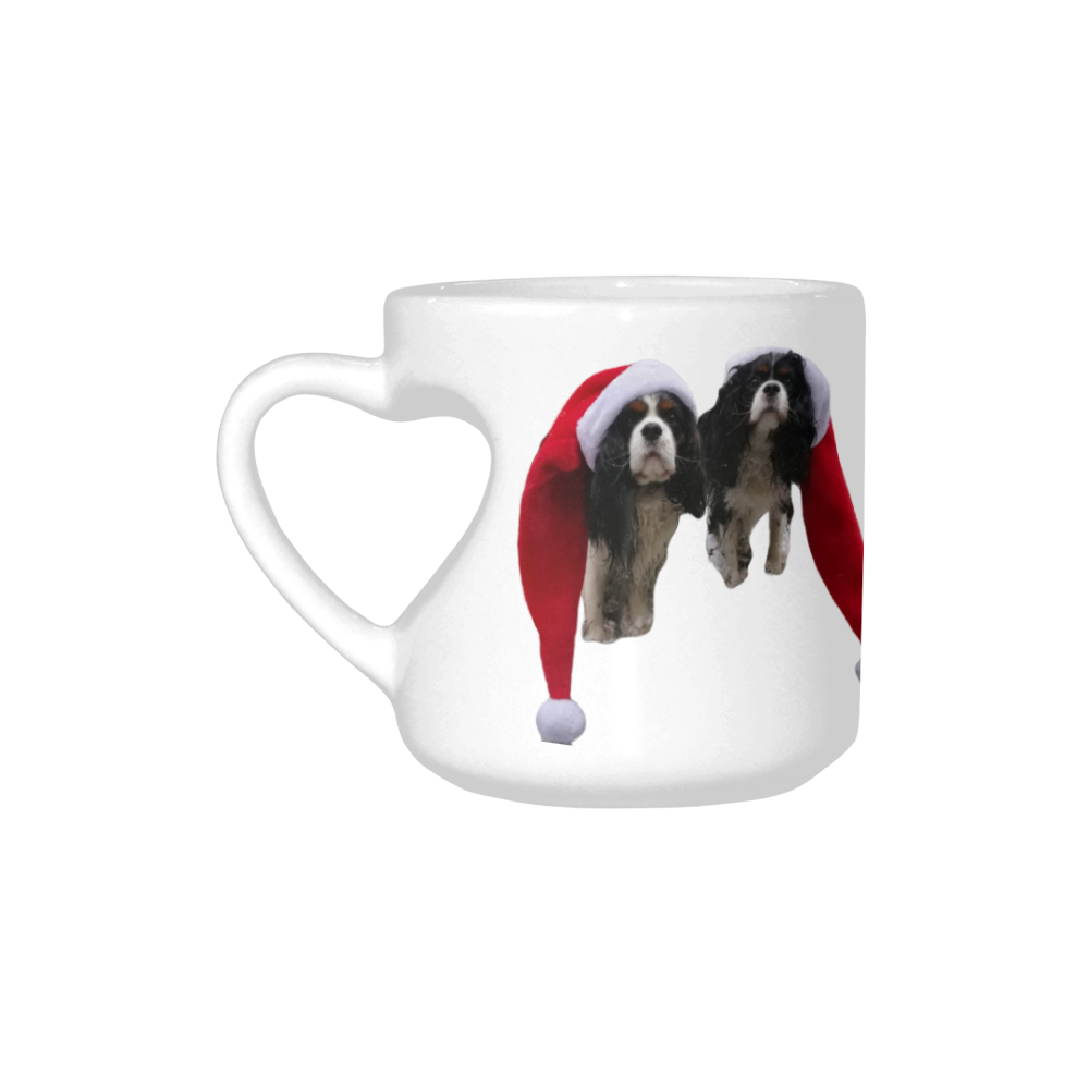 Cavalier King Charles Christmas Mug Heart-shaped (10.3 OZ) - Image 4