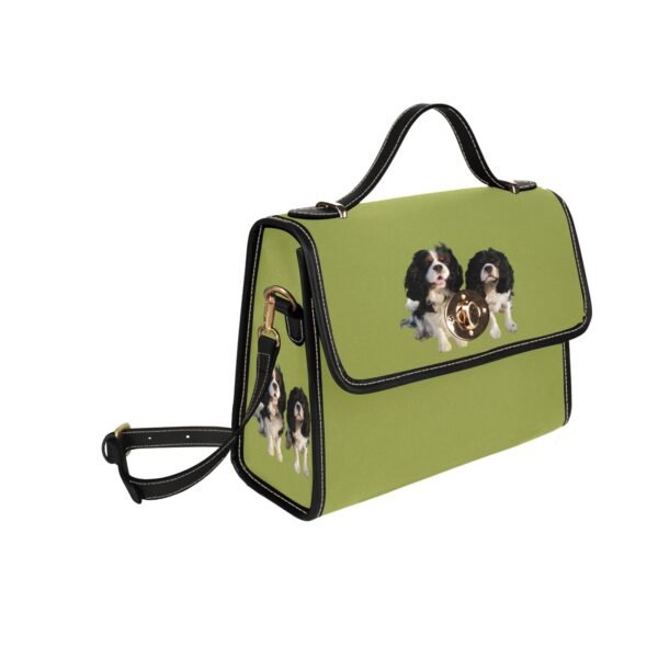 Green bag All Over Print Canvas Bag (Model 1641)(Black) - Image 3