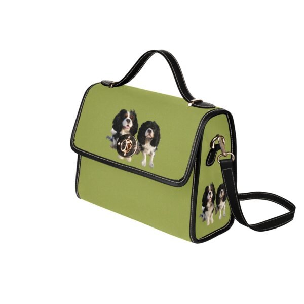 Green bag All Over Print Canvas Bag (Model 1641)(Black) - Image 4